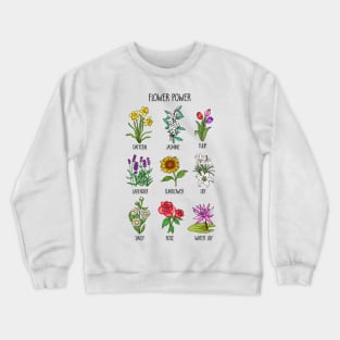 Botanical Flowers Crewneck Sweatshirt